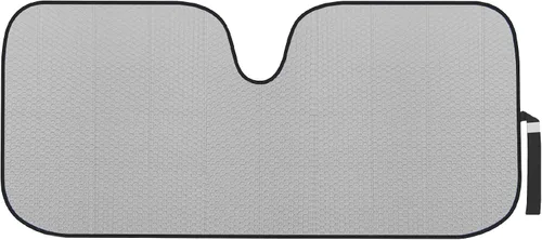 Vista 10 de Motor Trend Parasol para parabrisas para automóvil, camión y SUV, negro - Parasol plegable para ventana delantera, protección contra el calor