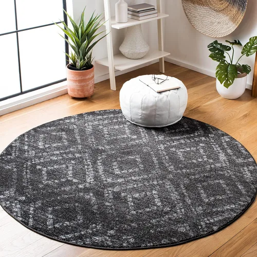 Vista 65 de SAFAVIEH Colección Adirondack Alfombra Decorativa - 2'6" x 4', Negro y Marfil, Diseño Moderno Desgastado, No Desprende Pelusa y Fácil Cuidado, Ideal
