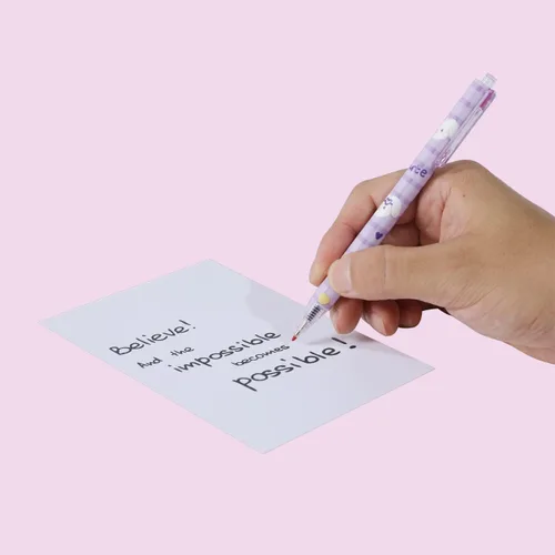 Vista 6 de Lindos bolígrafos kawaii de tinta negra de 0.020 in, bolígrafos de gel retráctiles kawaii, suministros escolares kawaii para diario y toma de notas