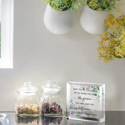 Vista 6 de Yookeer Regalos de agradecimiento de agradecimiento para compañeros de trabajo, regalo de jubilación para empleados, mujeres, hombres, May You Be