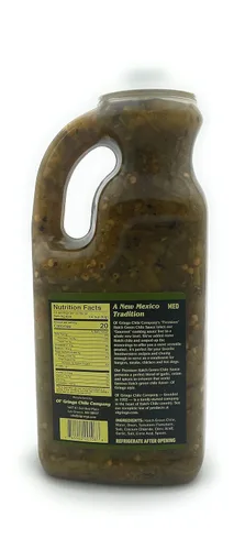 Vista 2 de Ol' Gringo Chile Company Premium Hatch Green Chile Sauce - Botella mediana de 35 onzas
