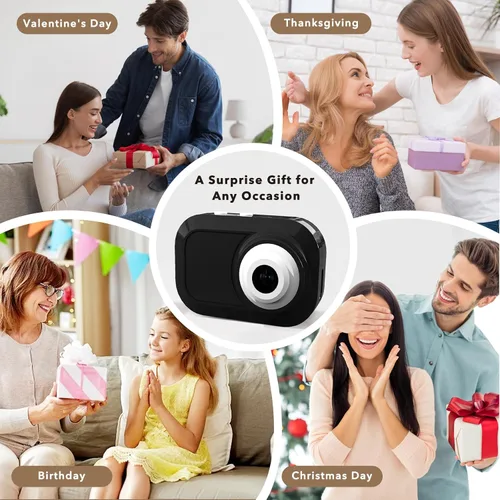 Vista 7 de Mini cámara con llavero con 14M 1080P FHD, mini cámara digital de bolsillo, pequeñas cámaras portátiles de 0.96 pulgadas, grabadora de video