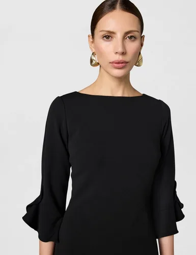 Vista 4 de Karl Lagerfeld Womens Tulip Sleeve Crepe Dress