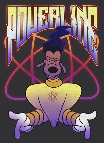 Vista 2 de Disney Women's Goofy Movie, a Powerline Jam Tri-Blend Racerback Layering Tank