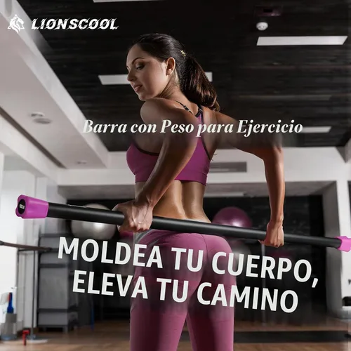 Vista 5 de LIONSCOOL Barbell Weighted Workout Bar