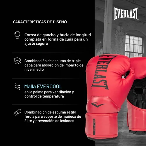 Vista 3 de Everlast Guantes de boxeo Elite 2 Rojo