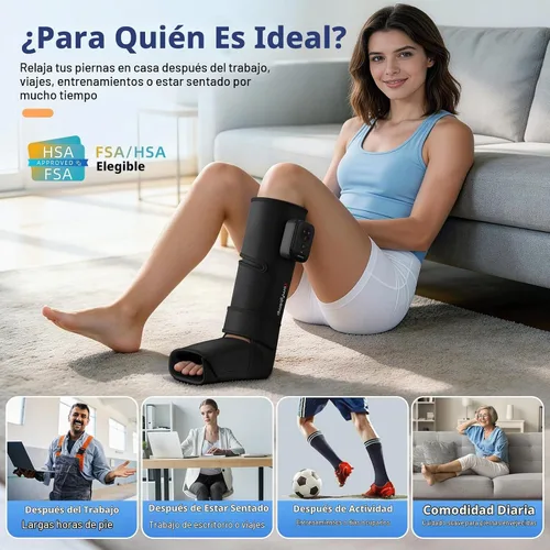 Vista 7 de Comfytemp Masajeador inalámbrico de piernas de compresión de aire