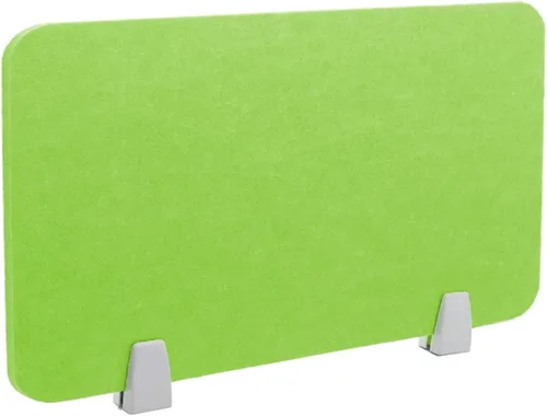 Vista 11 de Icegrey Divisor acústico de escritorio, panel de privacidad, escritorio extraíble absorbente de sonido con 2 clips para centros de llamadas de Beige