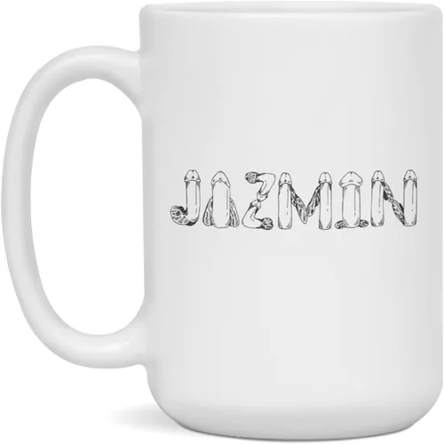 Vista 3 de Penis Jazmin coffee mug personalized birthday gift, 11-Ounce White