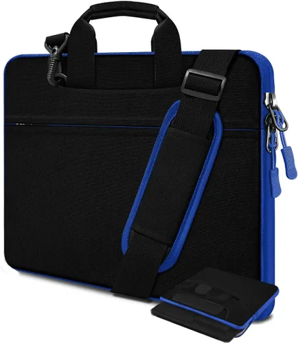 Vista 20 de Funda para laptop de 13.3 pulgadas con correa para el hombro, maletín delgado para computadora con correa compatible con MacBook Air/Pro 13/Pro 14