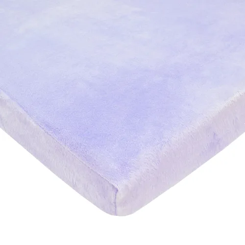 Vista 8 de American Baby Company Heavenly Soft - Sábana bajera ajustable de felpilla para cuna de 24 x 38 pulgadas, cálida y acogedora, color azul, para niños