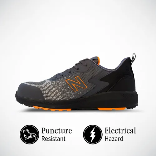 Vista 6 de New Balance Botas industriales Speedware con punta compuesta para hombre, grisnaranja, 10.5 de ancho