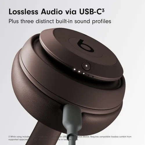 Vista 5 de Beats Studio Pro (Renovado Premium) - Audífonos inalámbricos Bluetooth con cancelación de ruido - Marrón profundo