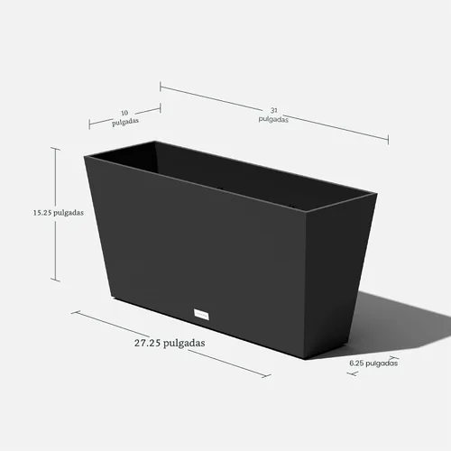 Vista 2 de Veradek Pure Series Midori - Maceta ancha para exteriores