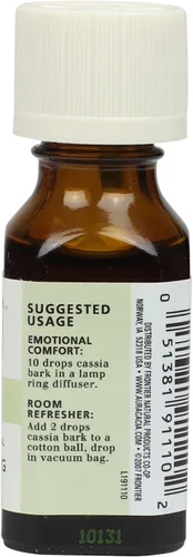 Vista 3 de Aura Cacia Aceite Esencial Puro Corteza de Cassia - 0.5 fl oz (Paquete de 2)