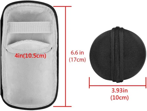 Vista 4 de Geekria Shield - Funda para altavoz compatible con Ultimate Ears Wonderboom 3/2, funda rígida de repuesto para altavoz portátil, bolsa de transporte