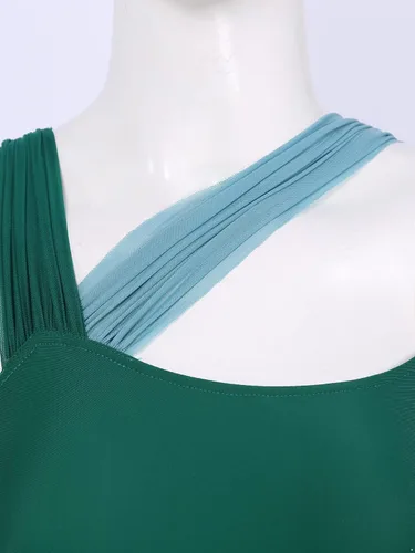 Vista 5 de Vestido de ballet lírico para mujer, camisola, leotardo, falda de tul, disfraz de baile moderno, ropa de baile