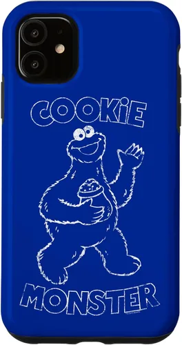 Vista 8 de Funda simple para iPhone 16 Sesame Street Cookie Monster