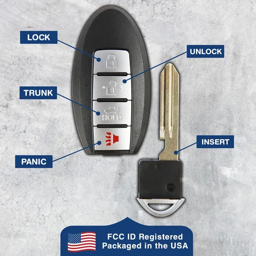 Vista 6 de KeylessOption Control remoto para auto, reemplazo para KBRASTU15