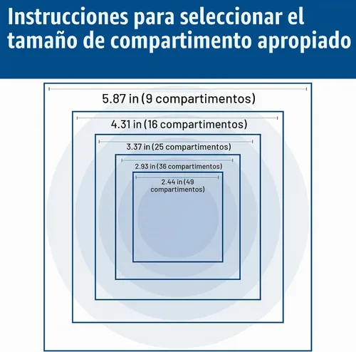 Vista 8 de Carlisle FoodService Products OptiClean - Extensor de estante de vidrio dividido de 36 compartimentos para lavavajillas comerciales, extensor