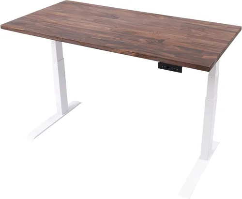 Vista 11 de Stand Up Desk Store Escritorio eléctrico de altura ajustable con parte superior de madera maciza con memoria programable