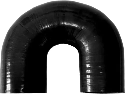 Vista 10 de Manguera de acoplamiento de silicona con forma de curva en U de 180 grados, 1" ID (25mm), tubo de codo de silicona universal reforzado de 4 capas