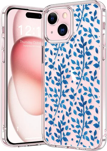 Vista 76 de bicol - Funda protectora a prueba de golpes para iPhone 15 Plus, funda delgada de acrílico transparente y diseños modernos para niña y mujer, 6.7