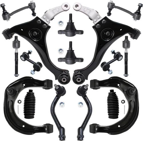 Vista 129 de Detroit Axle - Kit de suspensión frontal de 15 piezas para Jeep Grand Cherokee 99-04 1999 2000 2001 2002 2003 2004, brazos de control superior e