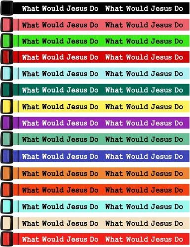 Vista 11 de Long tiantian WWJD - Pulsera con texto en inglés «What Would Jesus Do», pulseras WWJD para mujeres, pulseras W.W.J.D para hombres, joyería
