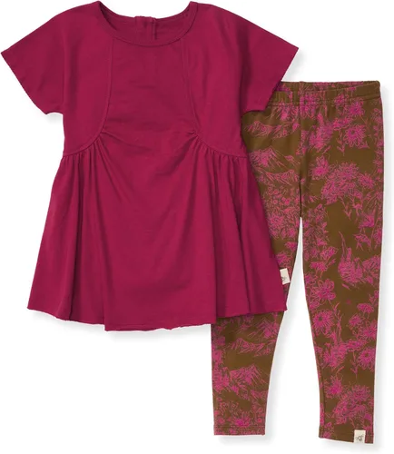 Vista 11 de Burt's Bees Baby Conjunto de camiseta y pantalón de manga corta para bebé, 100% algodón orgánico