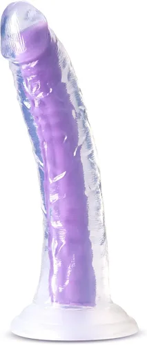 Vista 5 de Neo Elite - Consolador anal de silicona que brilla en la oscuridad de 7.5 pulgadas, pene realista de doble densidad con ventosa para principiantes