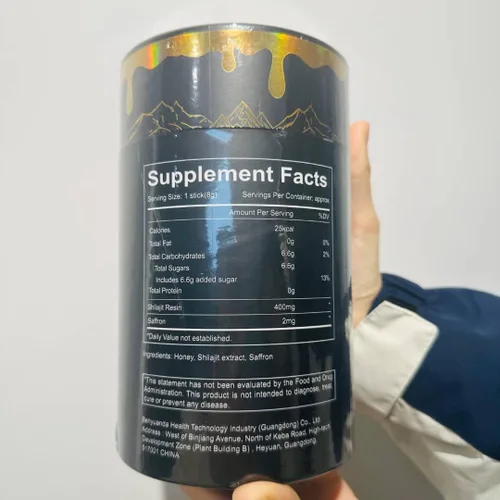 Vista 7 de Palitos de miel Shilajit pura del Himalaya para hombres y mujeres Más de 85 oligominerales y 75% más de ácido fúlvico Azafrán orgánico y miel