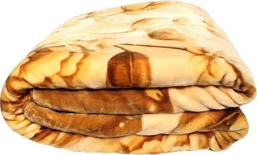 Vista 8 de Nueva Manta Solaron Queen Size Flower Beige Korean Mink Blanket