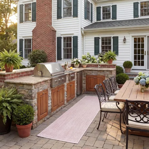 Vista 64 de SAFAVIEH Courtyard Collection CY8520 - Alfombra decorativa sólida para interiores y exteriores, impermeable, fácil limpieza, 2 x 3 pies 7 pulgadas