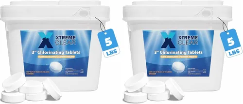 Vista 11 de XtremeClear Tabletas de Cloro de 1" para Piscina, Jacuzzi y Spa Elimina Bacterias y Algas Desinfectante Hace el Agua Limpia y Cristalina