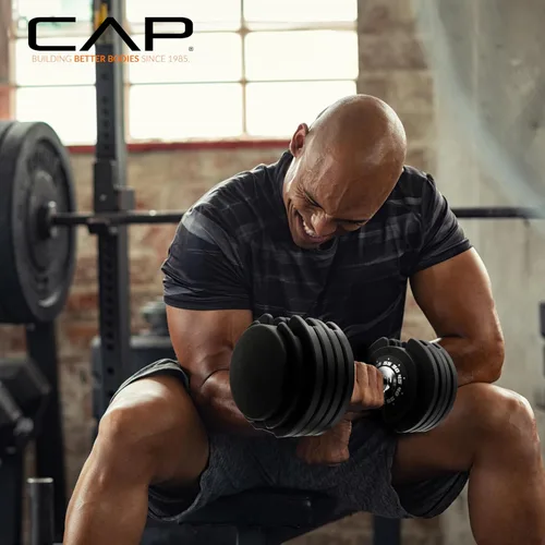 Vista 26 de CAP ADJUSTABELL - Juego de mancuernas ajustables de selección rápida de primera calidad para entrenamiento de fuerza, individuales y pares, 12.5