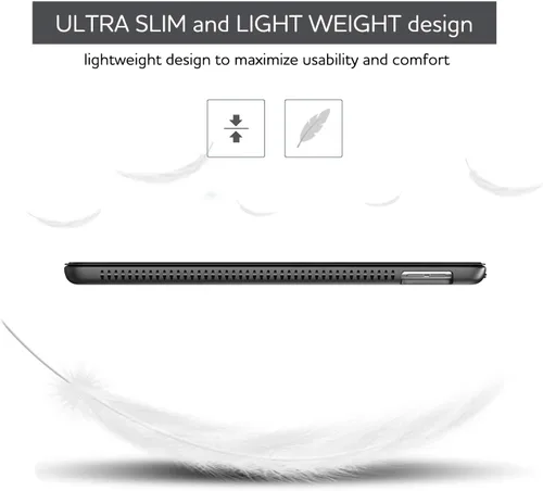 Vista 4 de SURITCH para iPad de 9ª/8ª/7ª generación, Funda iPad 10.2, [Protector de Pantalla Integrado] [Soporte para Lápiz] Funda de Cuero Ligera Cubierta