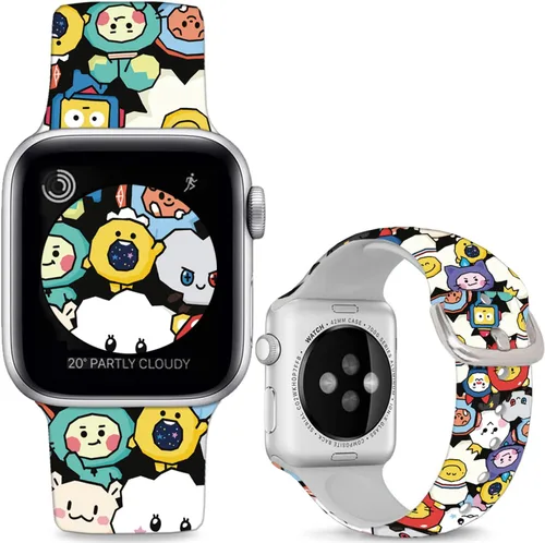 Vista 14 de Correas de silicona suave compatibles con Apple Watch de 38, 40, 41, 42, 44, 45, 46 y 49 mm, correas deportivas Ultra 2 para mujeres y hombres