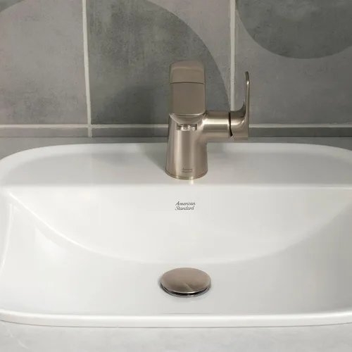 Vista 4 de American Standard 7061121.295 Aspirations - Grifo de baño extraíble, 1.2 GPM, níquel cepillado
