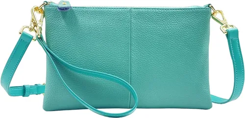 Vista 3 de Beurlike Cartera de cuero para mujer, bolso cruzado pequeño para teléfono