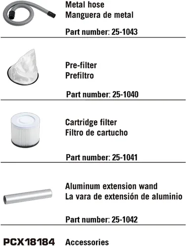 Vista 5 de Porter-Cable Aspiradora de Cenizas de 4 Galones 4 HP Pico, con Manguera de Metal, Prefiltro y Filtro de Cartucho, Ideal para Chimeneas, Fogatas