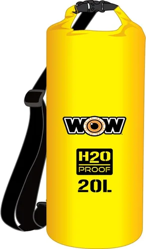Vista 2 de WOW Sports Bolsa seca H2O Proof - Azul - 40 L - Roll-Top Impermeable - Para canotaje, kayak y pesca