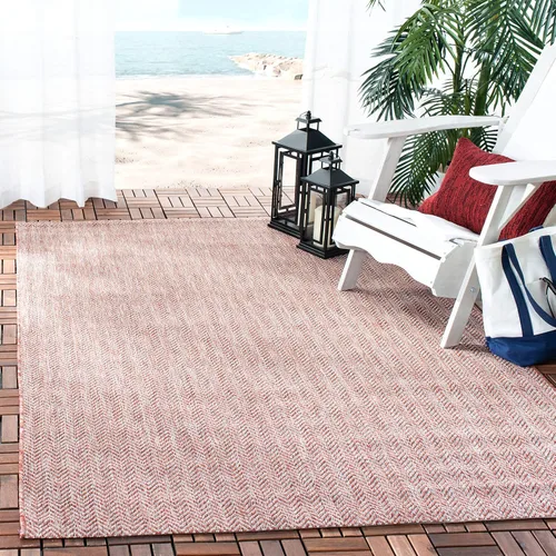 Vista 17 de Safavieh Colección Courtyard CY8022 Alfombra, 2 pies x 3 pulgadas x 5 pies, aguamarina y gris, impermeable, fácil de limpiar, sin pelusa