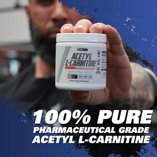 Vista 7 de EHP Labs Polvo de acetil L carnitina – Apoya la producción de energía natural, ayuda en la función saludable del cerebro, apoya la salud
