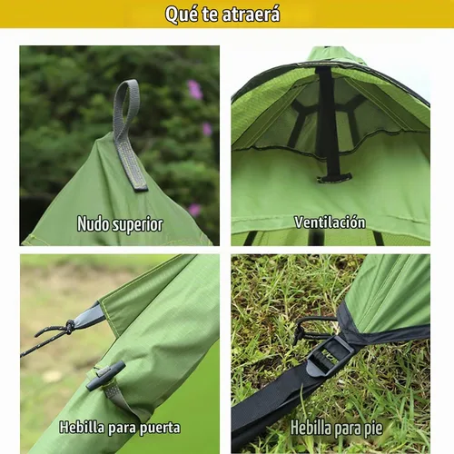 Vista 2 de FIREHIKING Tienda de Campaña Caliente - Tipi Ultraligero con Conector para Estufa para 1-2 Adultos