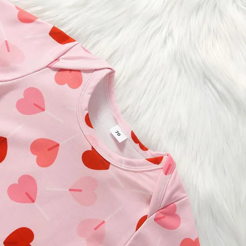 Vista 3 de Traje de dormir para bebés recién nacidos, con diseño floral, con diadema, ropa de dormir