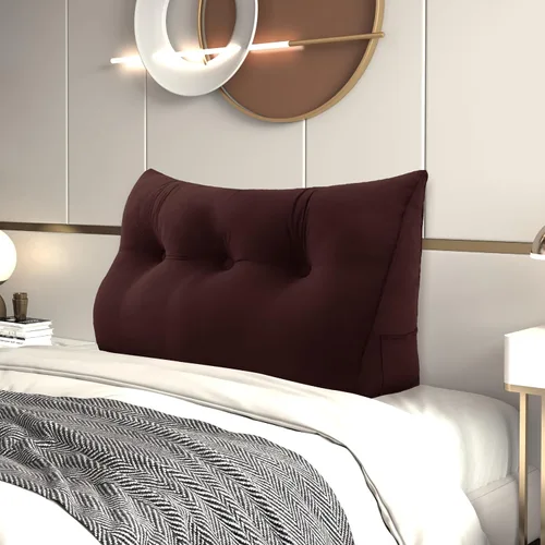 Vista 34 de Almohada de cuña para cabecero de cama Almohada pequeña de refuerzo para cabecera Almohada de lectura para sentarse en la cama para adultos, cojín