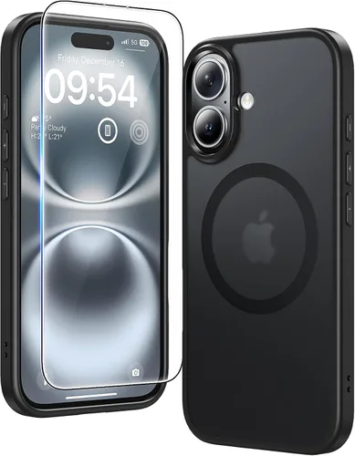 Vista 143 de TAURI Funda para iPhone 17, antiamarilleamiento con protector de pantalla, protección de grado militar, a prueba de golpes, delgada para iPhone 17