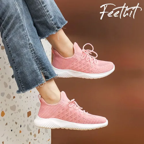Vista 6 de Feethit Zapatos para Caminar sin Cordones para Mujer Zapatos para Correr Antideslizantes Zapatos Transpirables para Entrenamiento Zapatillas Ligeras