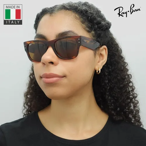 Vista 20 de Ray-Ban RB0840S MEGA WAYFARER Gafas de sol de forma cuadrada con kit oficial de gafas
